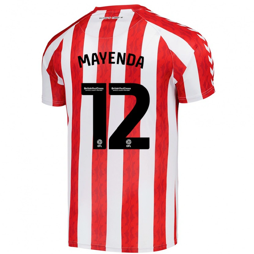 Danxen Women Eliezer Mayenda #12 Red White Home Jersey 2024/25 T-Shirt