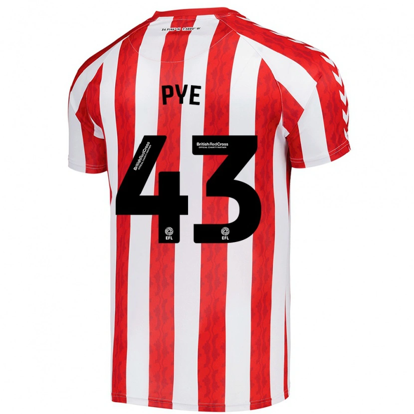 Danxen Women Connor Pye #43 Red White Home Jersey 2024/25 T-Shirt