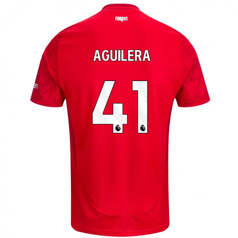 Danxen Women Brandon Aguilera #41 Red White Home Jersey 2024/25 T-Shirt