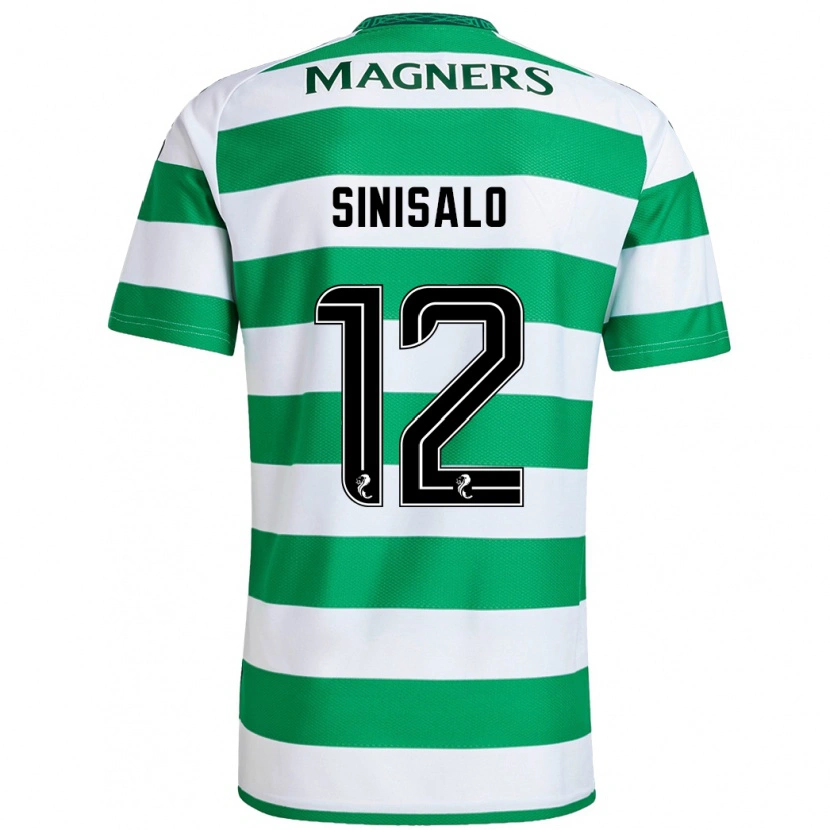 Danxen Women Viljami Sinisalo #12 Green White Home Jersey 2024/25 T-Shirt