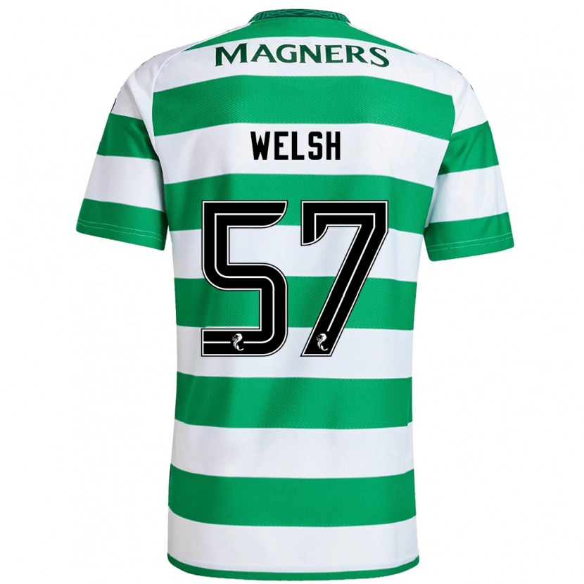 Danxen Women Stephen Welsh #57 Green White Home Jersey 2024/25 T-Shirt