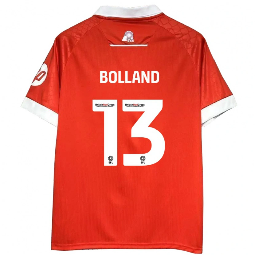Danxen Women Charlotte Bolland #13 Red White Home Jersey 2024/25 T-Shirt