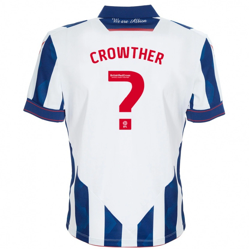 Danxen Women Matthew Crowther #0 White Dark Blue Home Jersey 2024/25 T-Shirt
