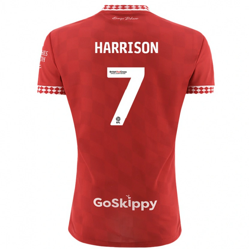 Danxen Women Abi Harrison #7 Red Home Jersey 2024/25 T-Shirt