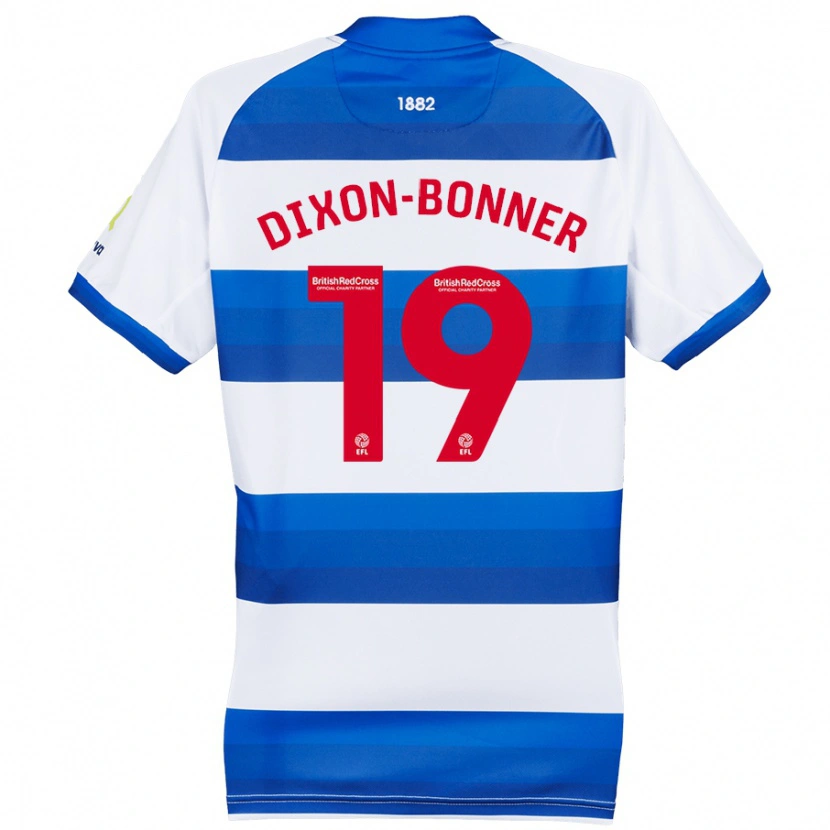 Danxen Women Elijah Dixon-Bonner #19 White Blue Home Jersey 2024/25 T-Shirt