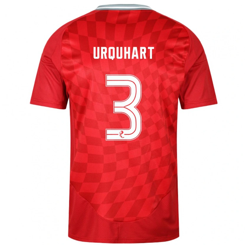 Danxen Women Millie Urquhart #3 Red Home Jersey 2024/25 T-Shirt