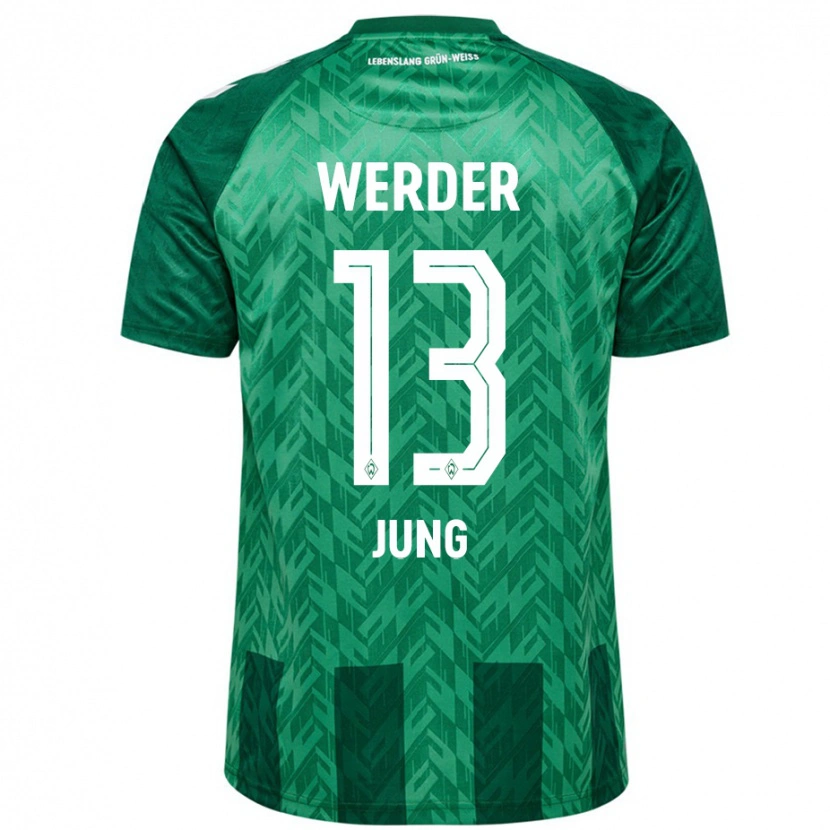 Danxen Women Seong-Hyeon Jung #13 Green Home Jersey 2024/25 T-Shirt