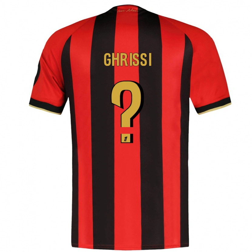 Danxen Women Chaïn Ghrissi #0 Red Black Home Jersey 2024/25 T-Shirt