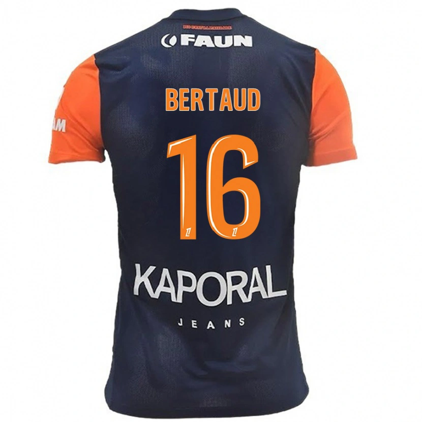 Danxen Women Dimitry Bertaud #16 Navy Blue Orange Home Jersey 2024/25 T-Shirt
