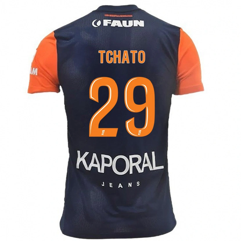 Danxen Women Enzo Tchato #29 Navy Blue Orange Home Jersey 2024/25 T-Shirt