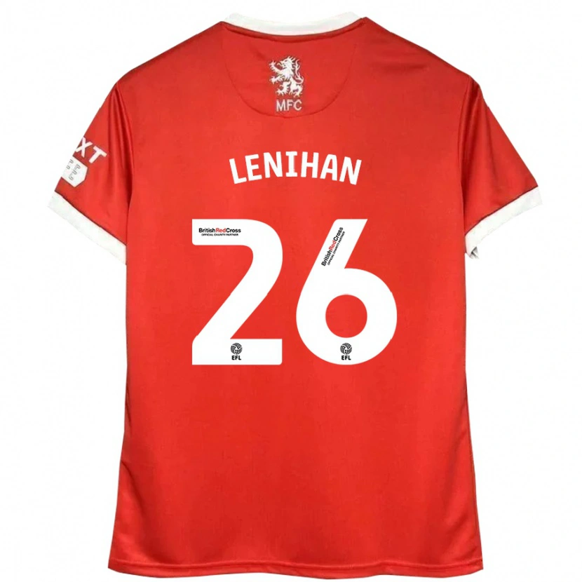 Danxen Women Darragh Lenihan #26 Red White Home Jersey 2024/25 T-Shirt