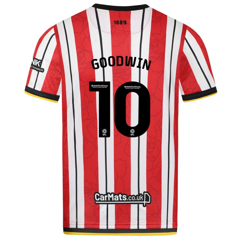 Danxen Women Isobel Goodwin #10 Red White Stripes Home Jersey 2024/25 T-Shirt