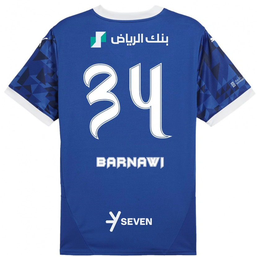 Danxen Women Saleh Barnawi #34 Dark Blue White Home Jersey 2024/25 T-Shirt