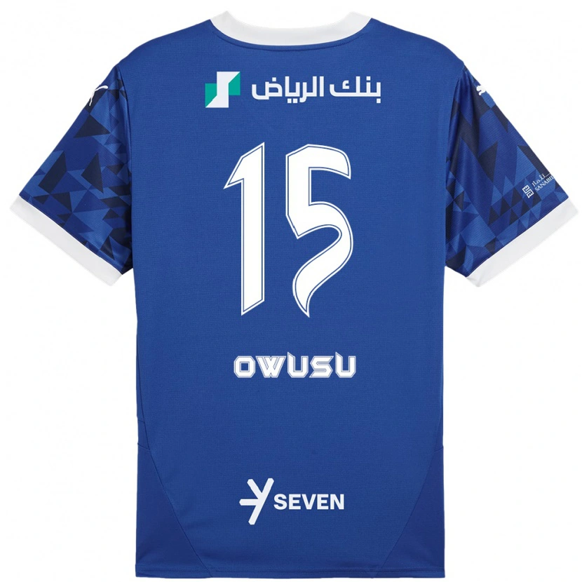 Danxen Women Mavis Owusu #15 Dark Blue White Home Jersey 2024/25 T-Shirt