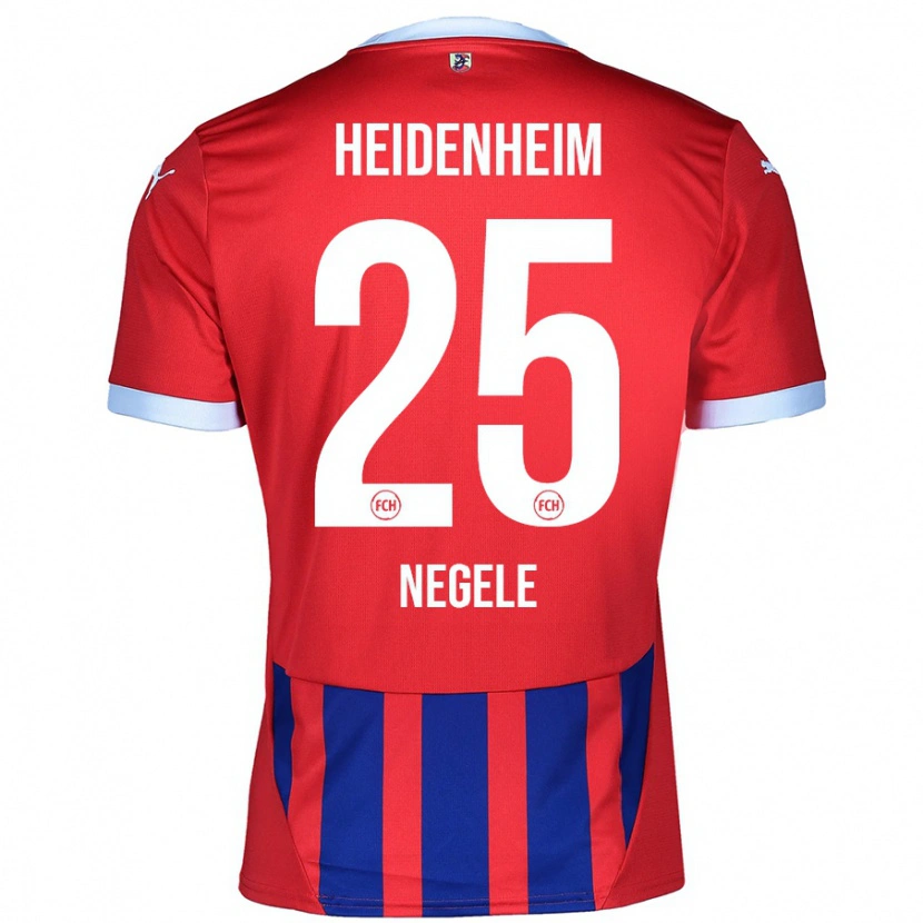 Danxen Women Christopher Negele #25 Red Blue Home Jersey 2024/25 T-Shirt