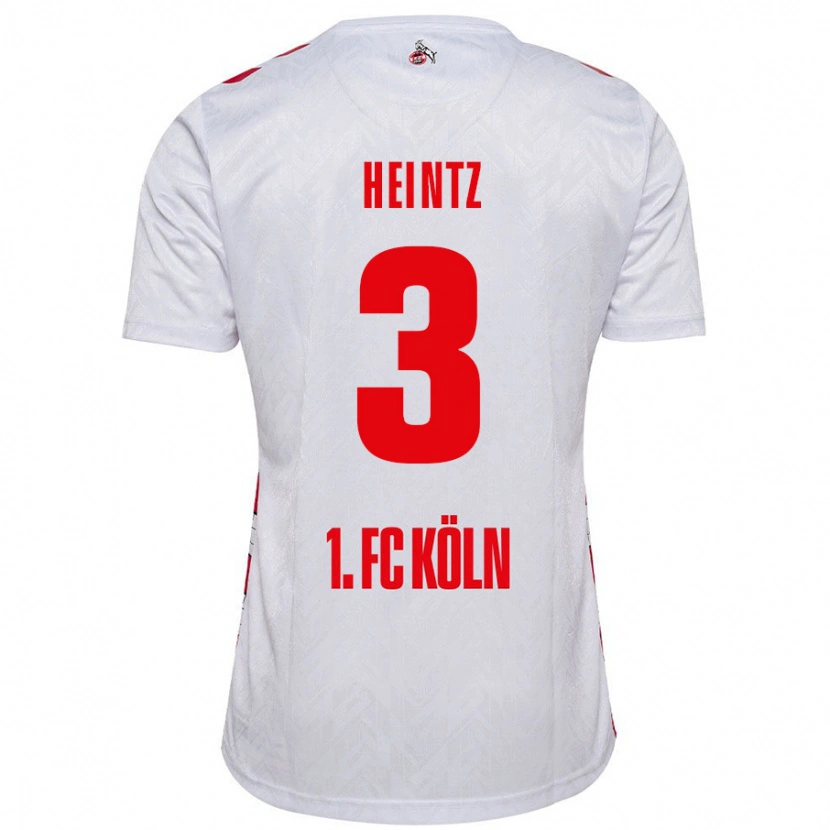 Danxen Women Dominique Heintz #3 White Red Home Jersey 2024/25 T-Shirt