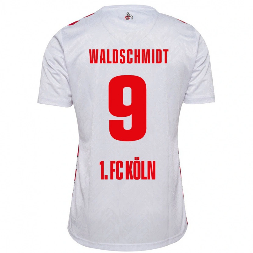 Danxen Women Luca Waldschmidt #9 White Red Home Jersey 2024/25 T-Shirt