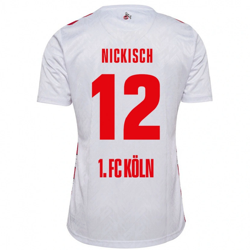 Danxen Women Jonas Nickisch #12 White Red Home Jersey 2024/25 T-Shirt