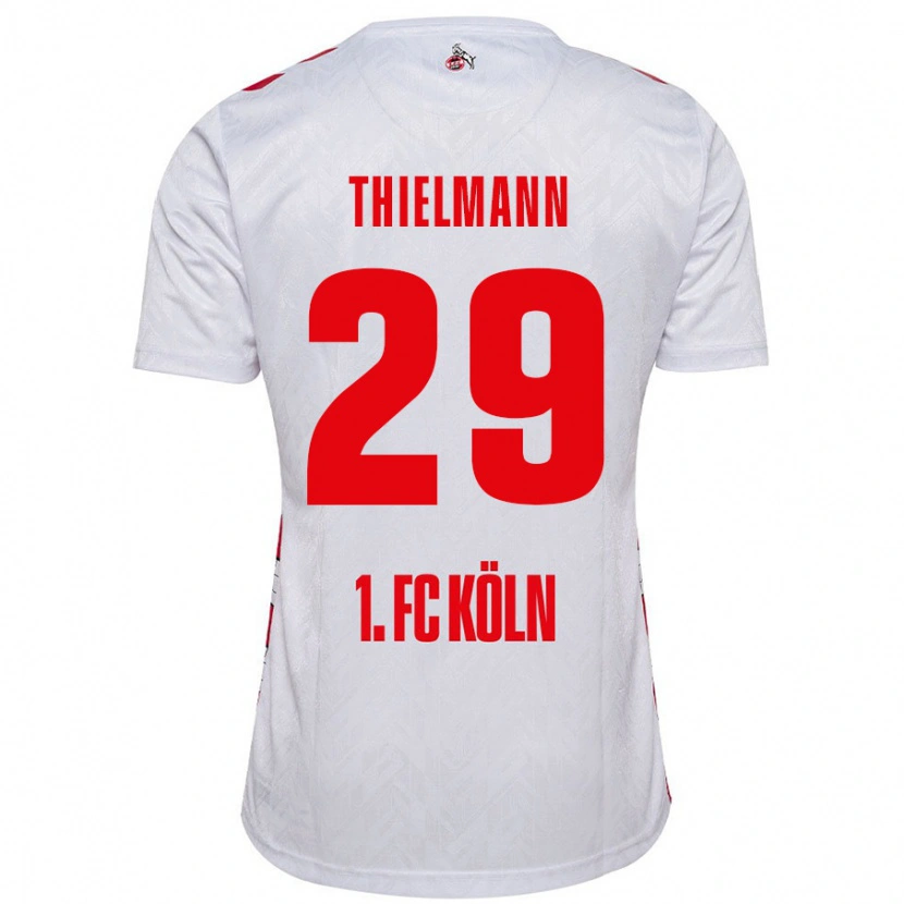 Danxen Women Jan Thielmann #29 White Red Home Jersey 2024/25 T-Shirt