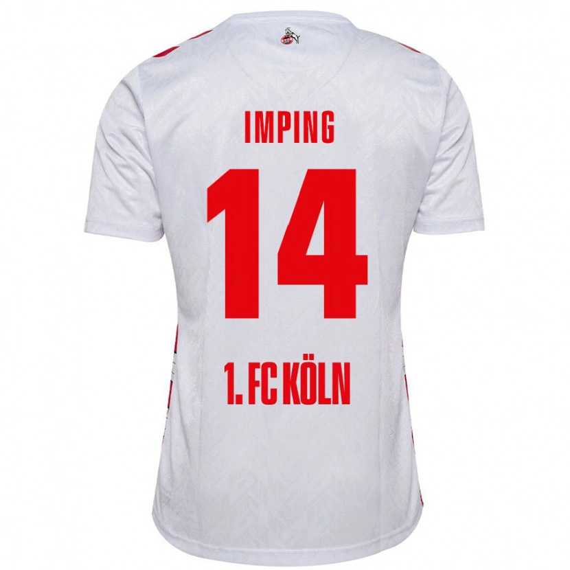 Danxen Women Carlotta Imping #14 White Red Home Jersey 2024/25 T-Shirt