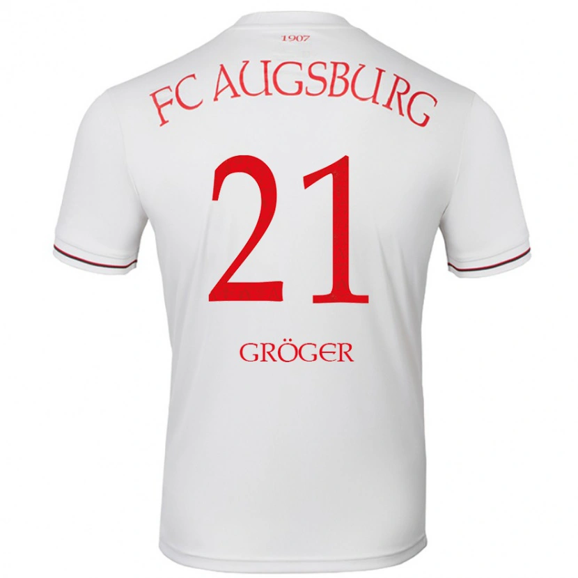 Danxen Women Elias Gröger #21 White Home Jersey 2024/25 T-Shirt