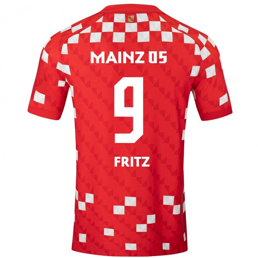 Danxen Women April Fritz #9 White Red Home Jersey 2024/25 T-Shirt