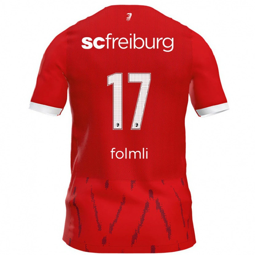 Danxen Women Svenja Fölmli #17 Red Home Jersey 2024/25 T-Shirt
