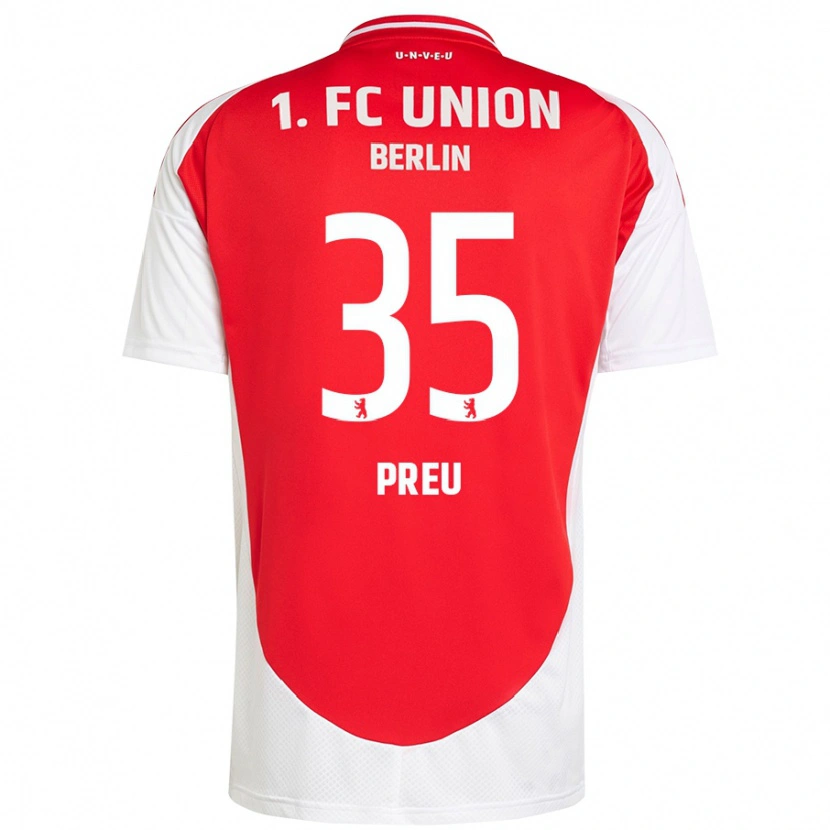 Danxen Women David Preu #35 Red White Home Jersey 2024/25 T-Shirt
