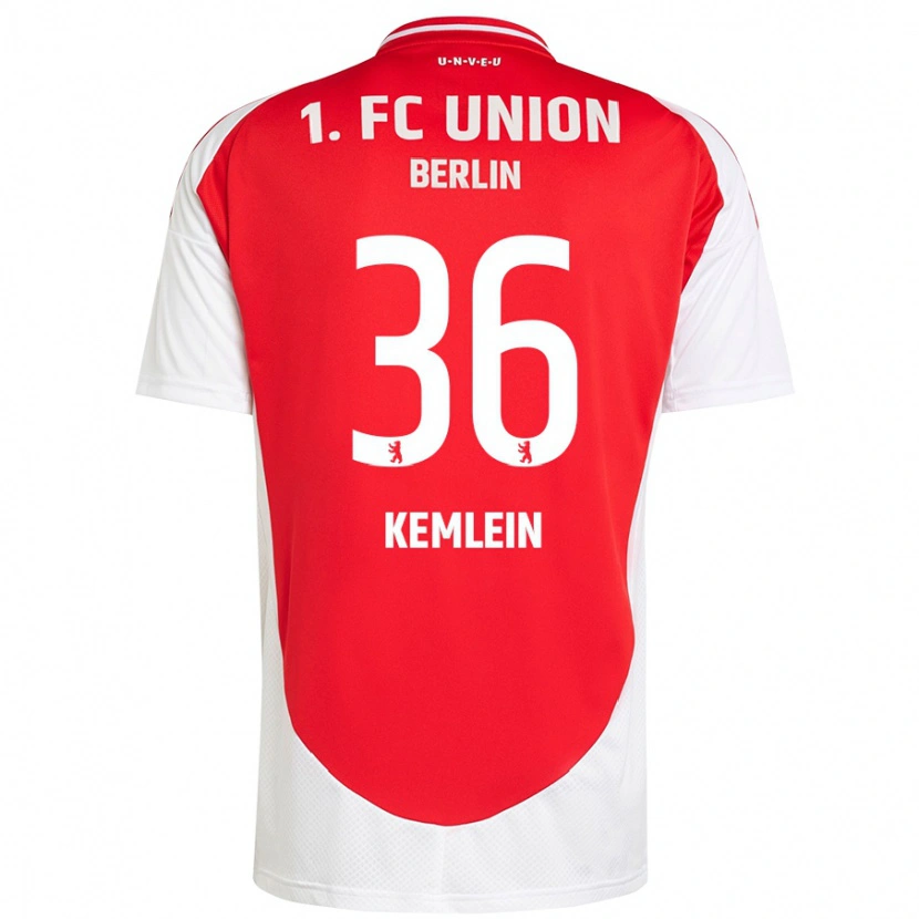 Danxen Women Aljoscha Kemlein #36 Red White Home Jersey 2024/25 T-Shirt