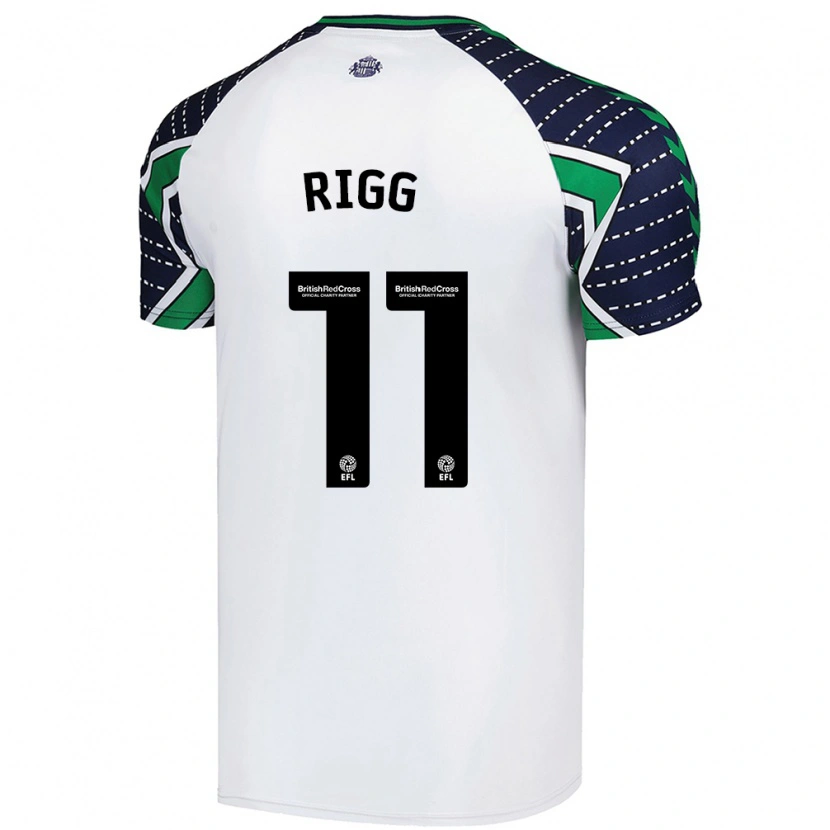 Danxen Women Chris Rigg #11 White Away Jersey 2024/25 T-Shirt