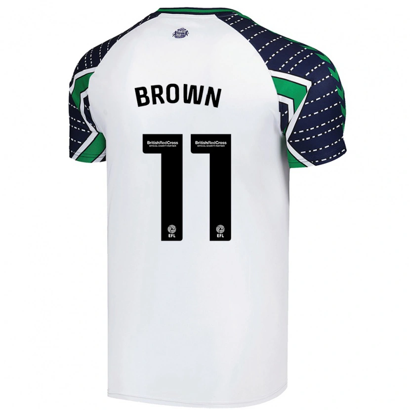 Danxen Women Jessica Brown #11 White Away Jersey 2024/25 T-Shirt