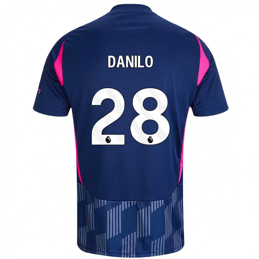 Danxen Women Danilo #28 Royal Blue Pink Away Jersey 2024/25 T-Shirt