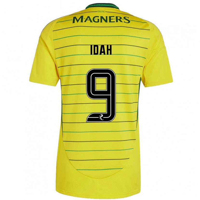 Danxen Women Adam Idah #9 Yellow Away Jersey 2024/25 T-Shirt