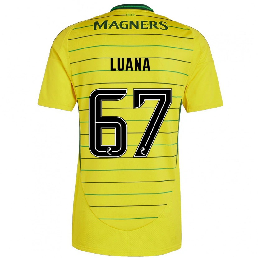 Danxen Women Luana Muñoz #67 Yellow Away Jersey 2024/25 T-Shirt