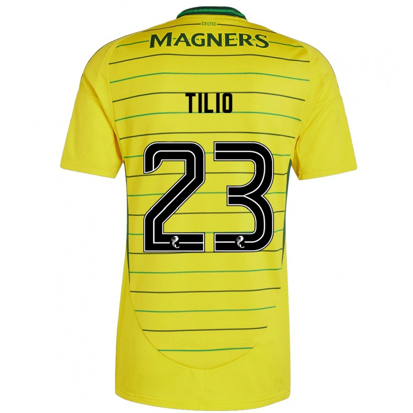 Danxen Women Marco Tilio #23 Yellow Away Jersey 2024/25 T-Shirt
