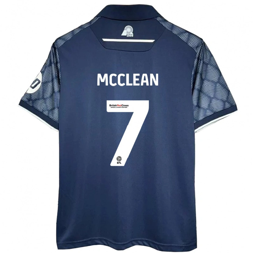 Danxen Women James Mcclean #7 Black Away Jersey 2024/25 T-Shirt