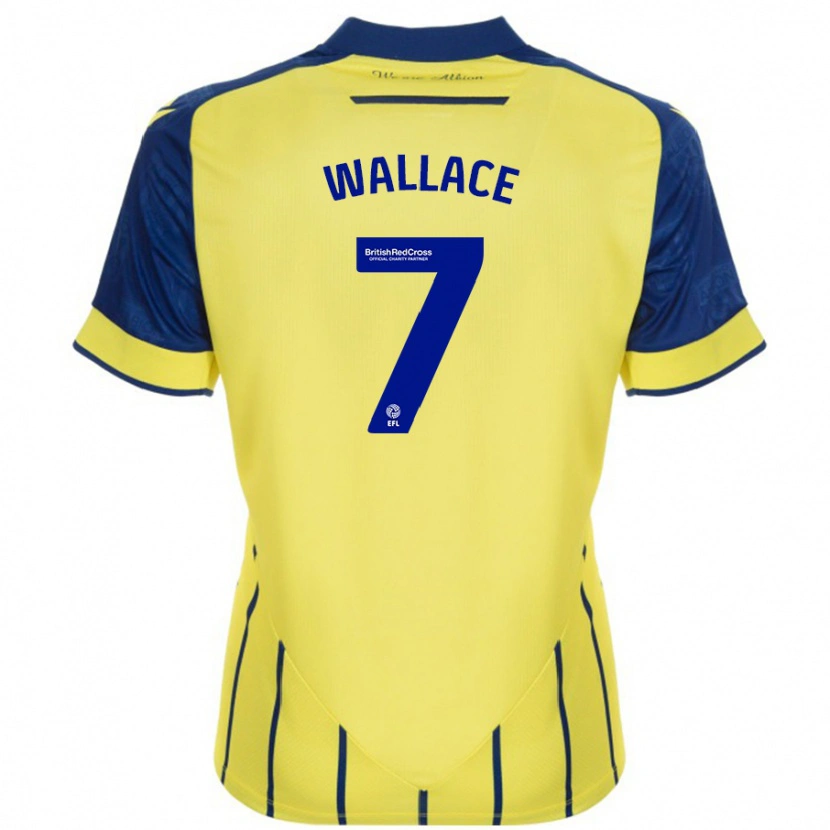 Danxen Women Jed Wallace #7 Yellow Blue Away Jersey 2024/25 T-Shirt