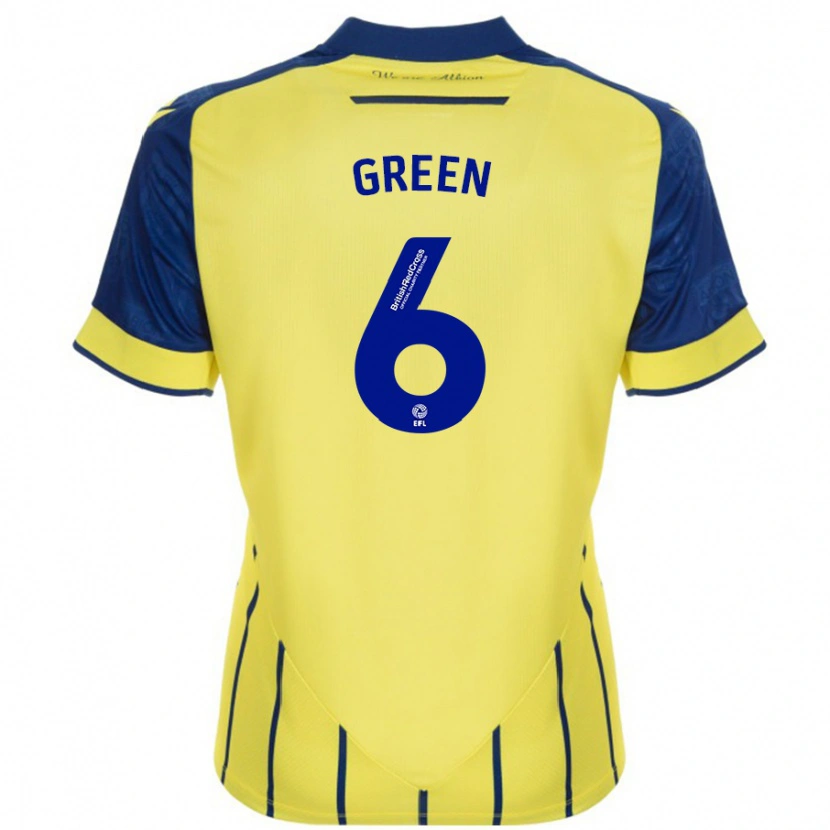 Danxen Women Isabel Green #6 Yellow Blue Away Jersey 2024/25 T-Shirt
