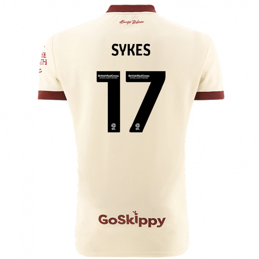 Danxen Women Mark Sykes #17 Cream White Away Jersey 2024/25 T-Shirt