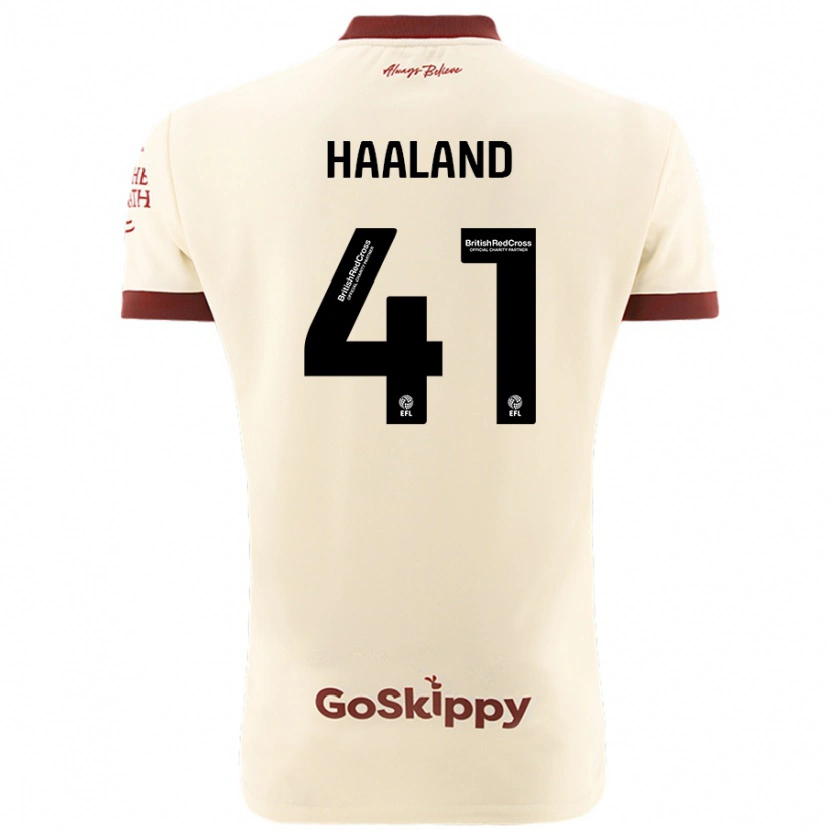 Danxen Women Benedicte Haaland #41 Cream White Away Jersey 2024/25 T-Shirt