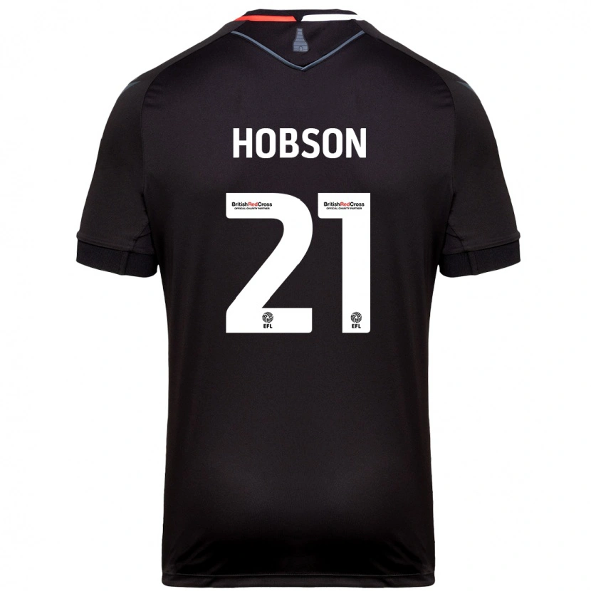 Danxen Women Elizabeth Hobson #21 Black Away Jersey 2024/25 T-Shirt