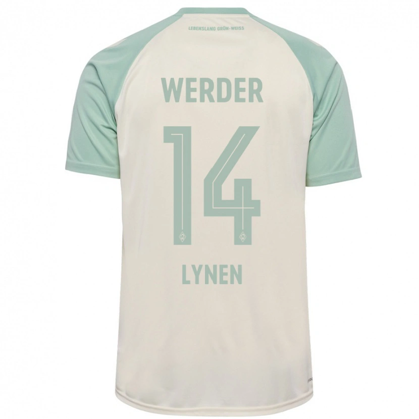 Danxen Women Senne Lynen #14 Off-White Light Green Away Jersey 2024/25 T-Shirt