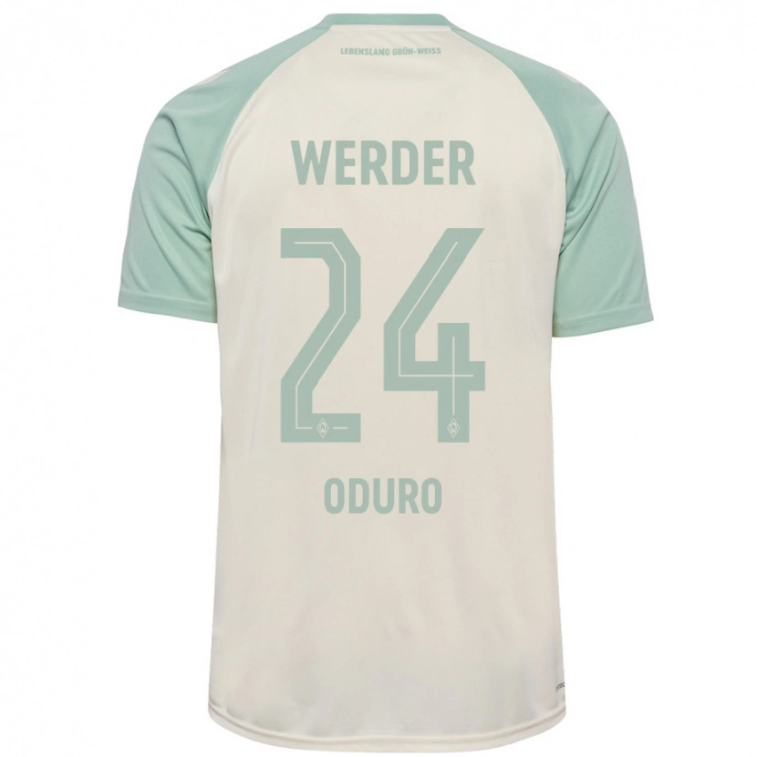 Danxen Women Ricardo Oduro #24 Off-White Light Green Away Jersey 2024/25 T-Shirt