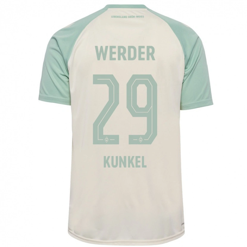 Danxen Women Melina Kunkel #29 Off-White Light Green Away Jersey 2024/25 T-Shirt