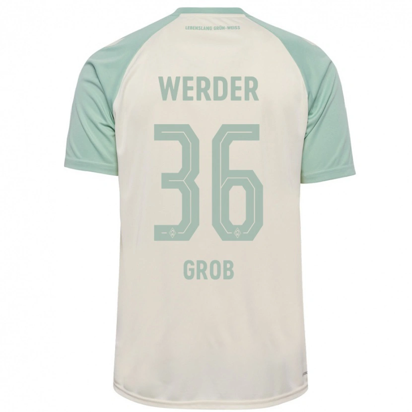 Danxen Women Christian Groß #36 Off-White Light Green Away Jersey 2024/25 T-Shirt