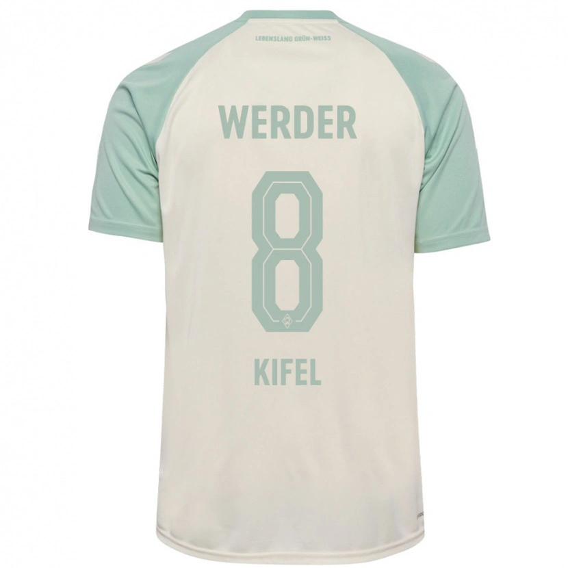 Danxen Women Denis Kifel #8 Off-White Light Green Away Jersey 2024/25 T-Shirt