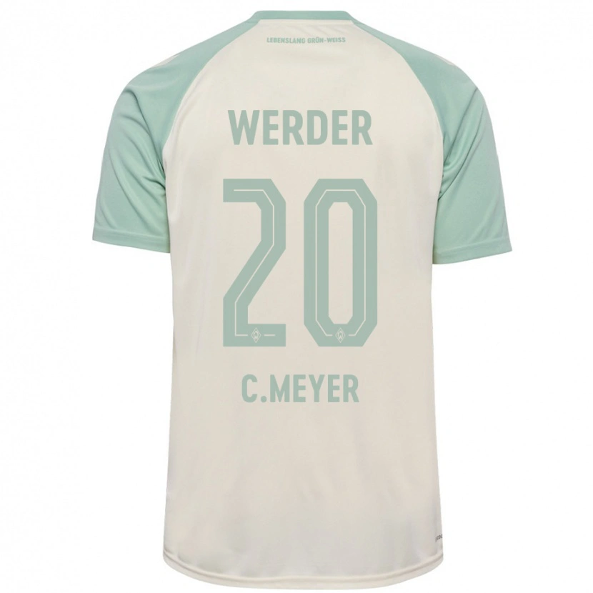 Danxen Women Christin Meyer #20 Off-White Light Green Away Jersey 2024/25 T-Shirt