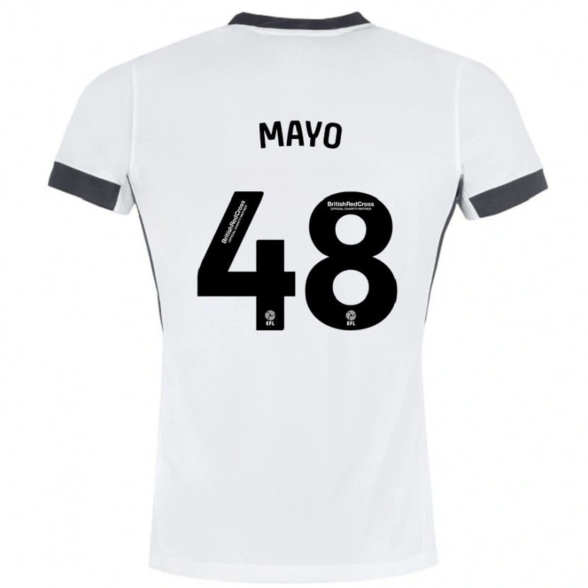 Danxen Women Bradley Mayo #48 White Black Away Jersey 2024/25 T-Shirt
