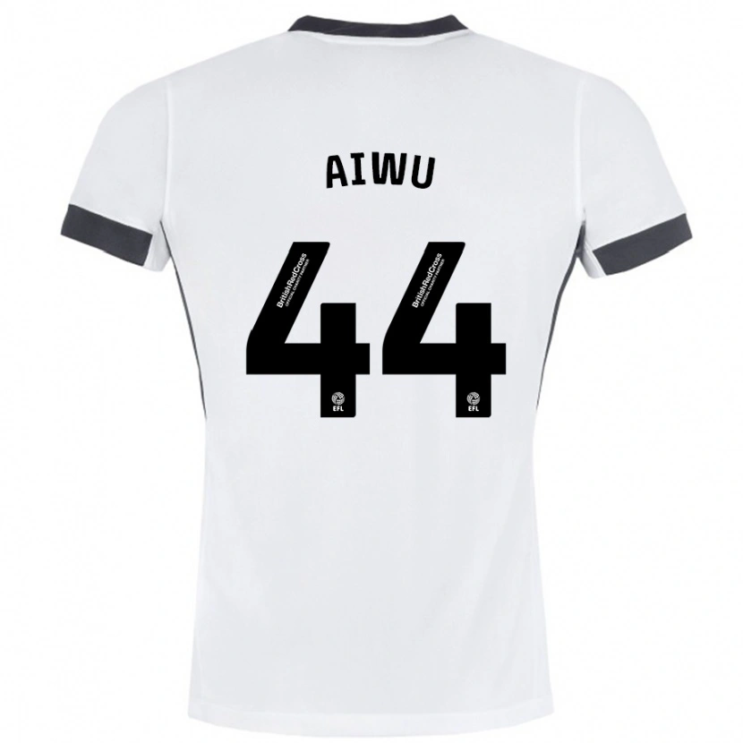 Danxen Women Emanuel Aiwu #44 White Black Away Jersey 2024/25 T-Shirt