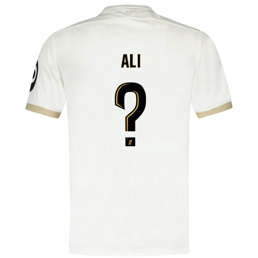 Danxen Women Kéfren Ali #0 White Gold Away Jersey 2024/25 T-Shirt
